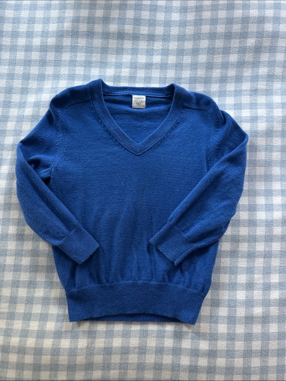 Crewcuts Royal Blue V‑Neck Sweater